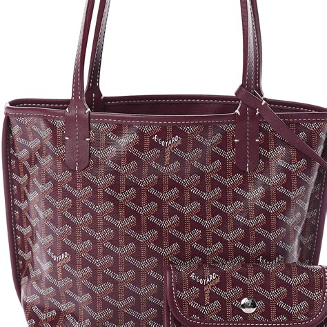 goyard anjou burgundy|goyard anjou pm price.